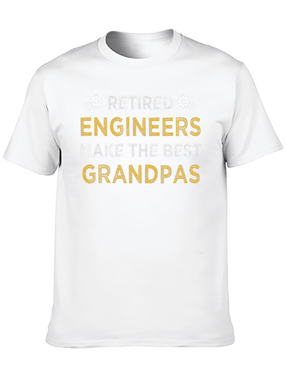 Camiseta Negra: Ingenieros Jubilados Mejores Abuelos