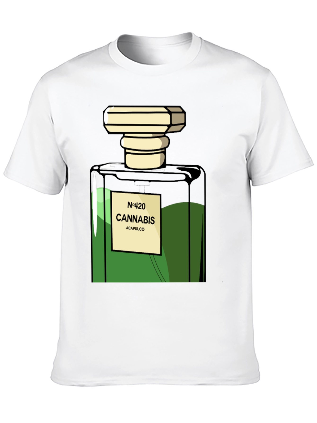Camiseta Negra Cannabis N°420