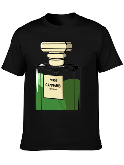 Camiseta Negra Cannabis N°420