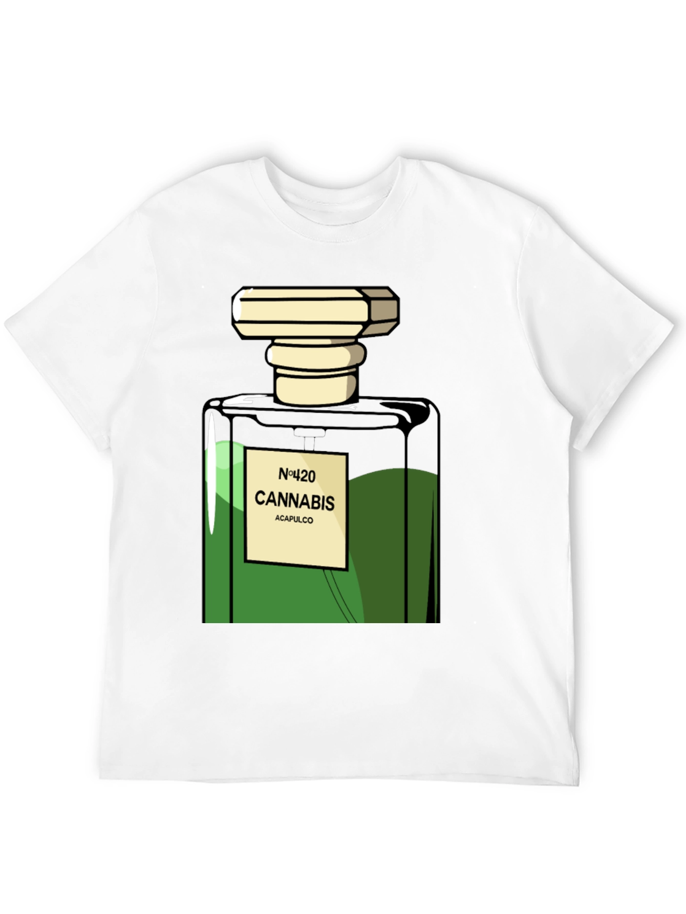 Camiseta Negra Cannabis N°420