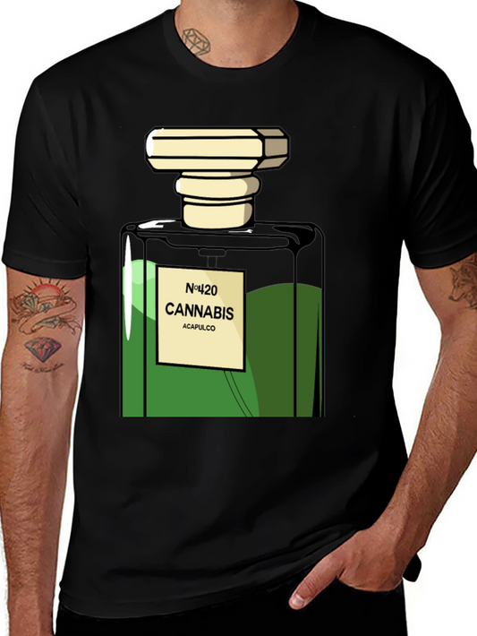 Camiseta Negra Cannabis N°420