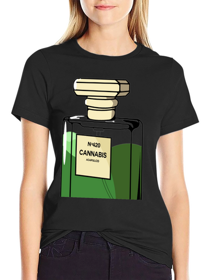 Camiseta Negra Cannabis N°420