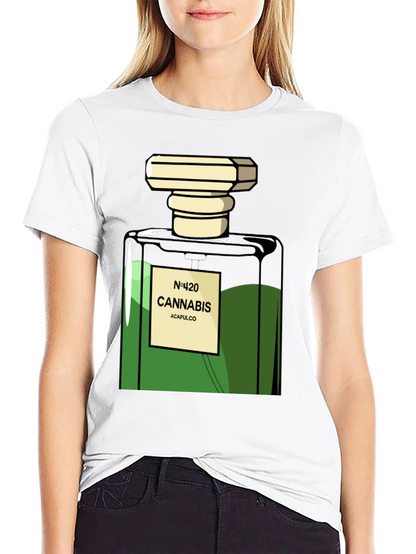 Camiseta Negra Cannabis N°420