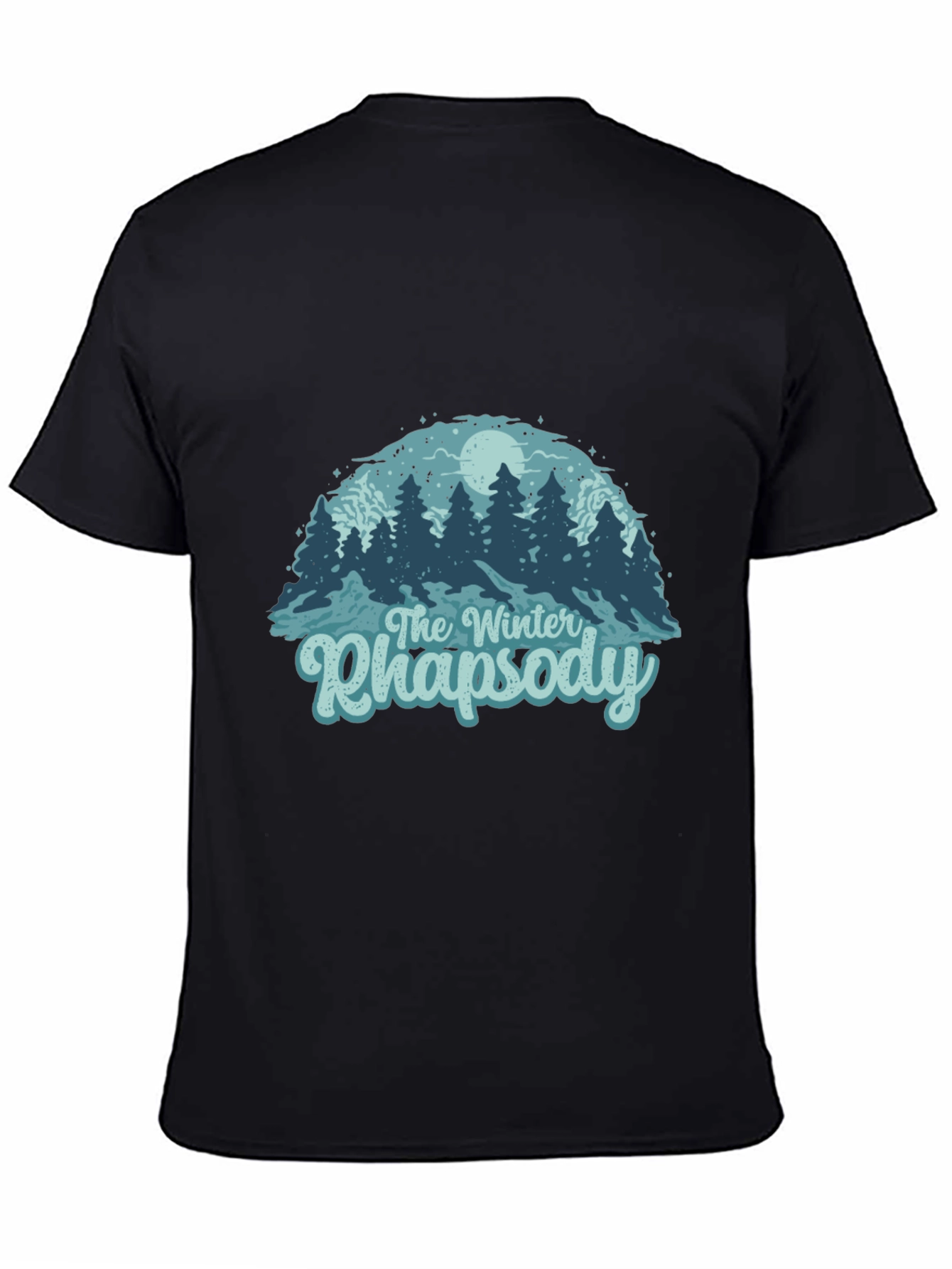 Camiseta Negra Rapsodia Invernal para Hombre