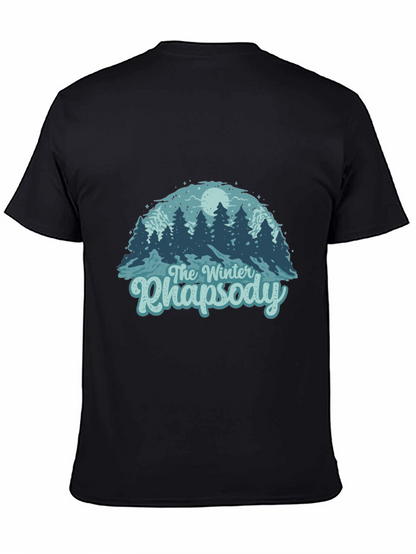 Camiseta Negra Rapsodia Invernal para Hombre