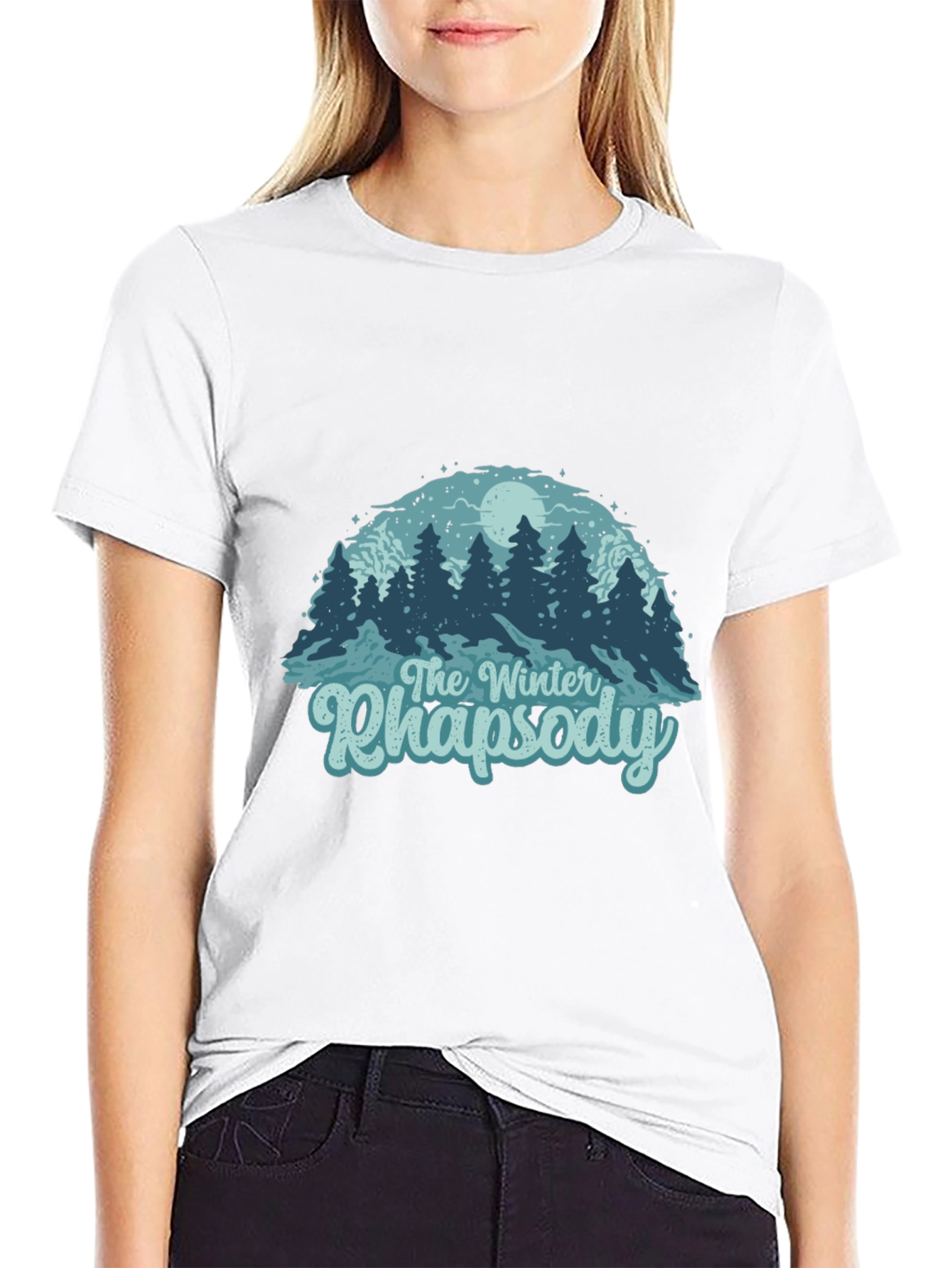 Camiseta Negra Rapsodia Invernal para Hombre