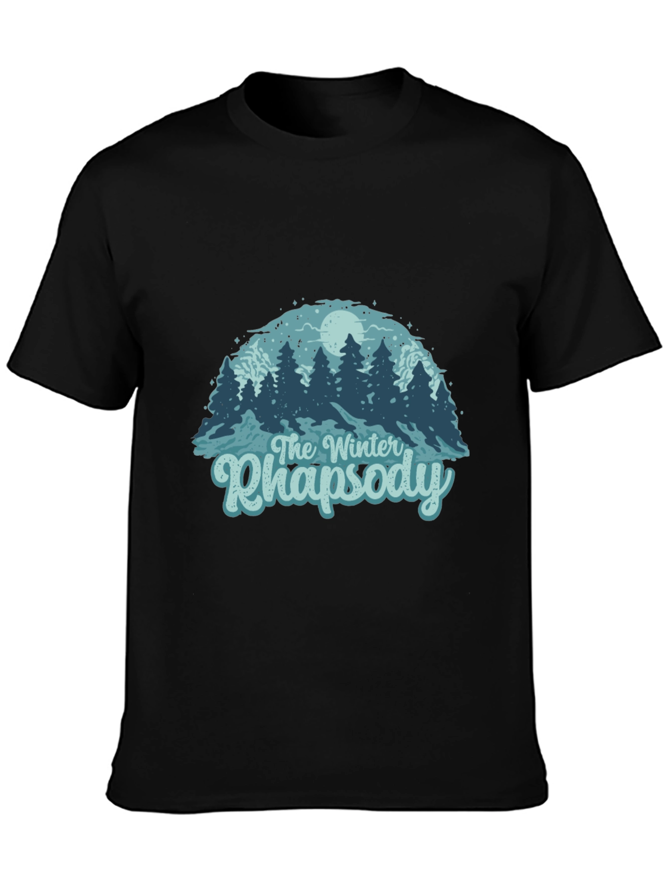 Camiseta Negra Rapsodia Invernal para Hombre
