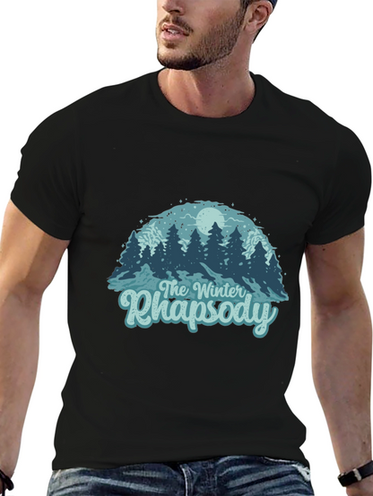 Camiseta Negra Rapsodia Invernal para Hombre