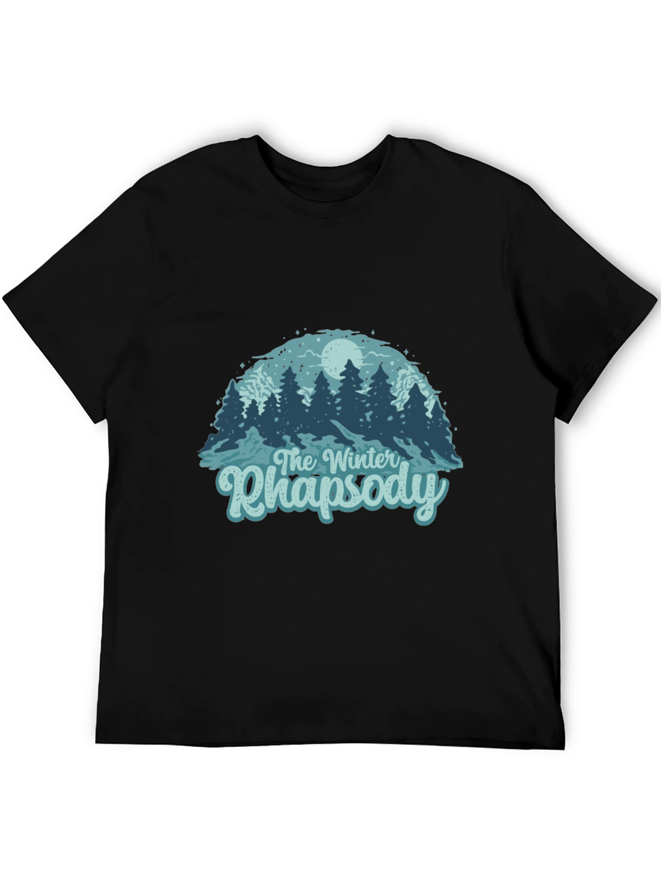 Camiseta Negra Rapsodia Invernal para Hombre