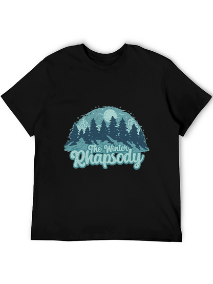 Camiseta Negra Rapsodia Invernal para Hombre