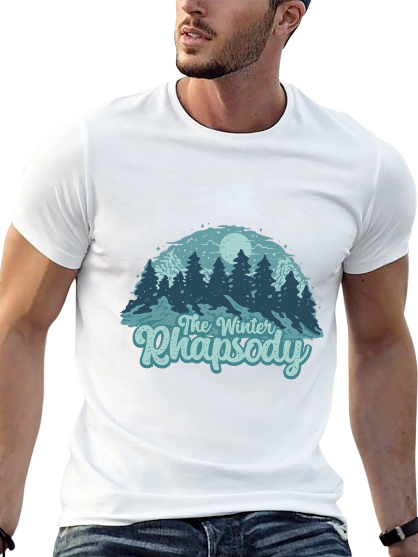 Camiseta Negra Rapsodia Invernal para Hombre