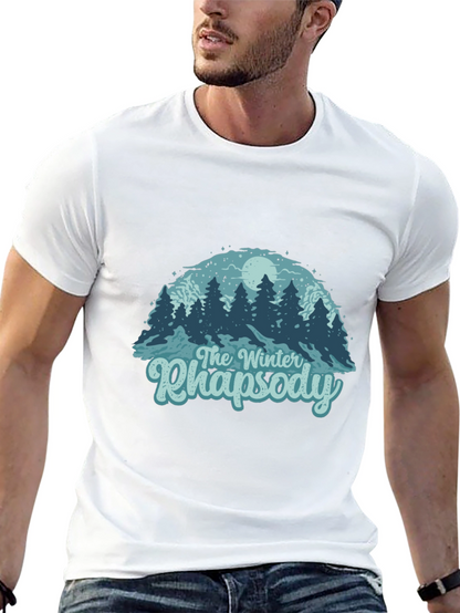 Camiseta Negra Rapsodia Invernal para Hombre