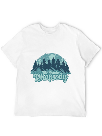Camiseta Negra Rapsodia Invernal para Hombre