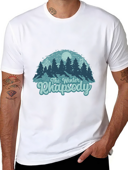 Camiseta Negra Rapsodia Invernal para Hombre