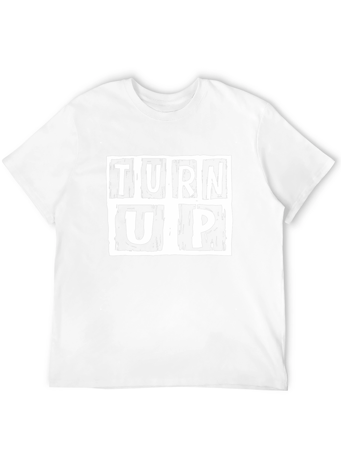 Camiseta Negra Turn Up Estampada