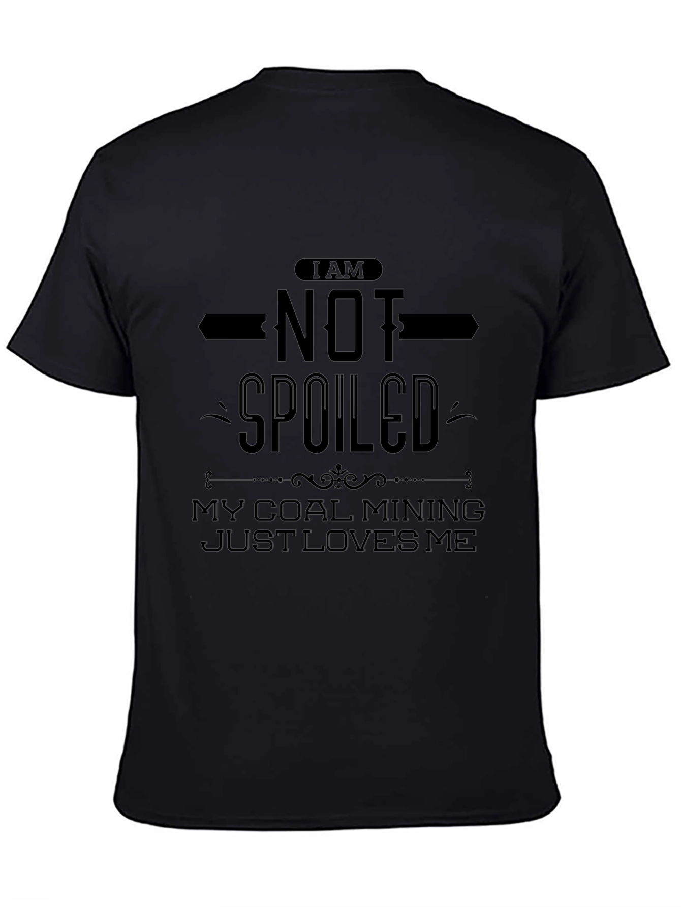 Camiseta Negra: No Soy Consentido ¡Amo La Minería!