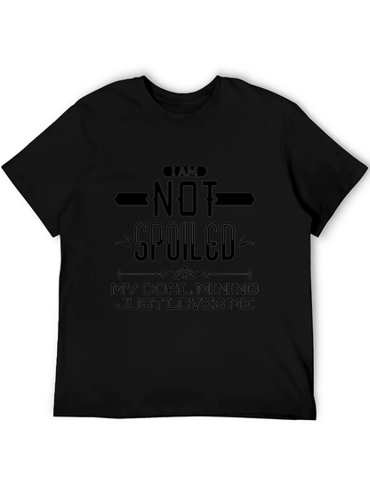 Camiseta Negra: No Soy Consentido ¡Amo La Minería!