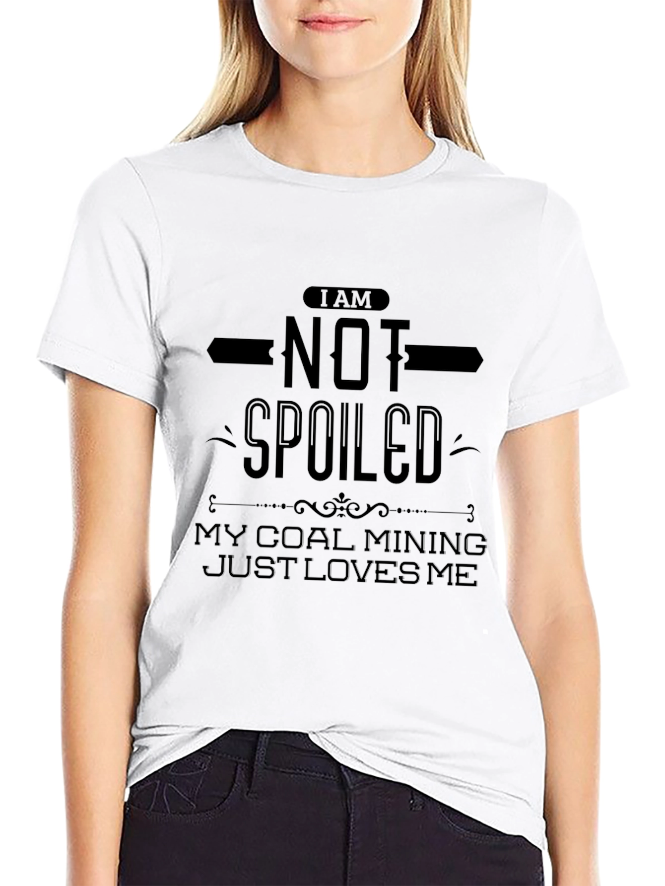 Camiseta Negra: No Soy Consentido ¡Amo La Minería!