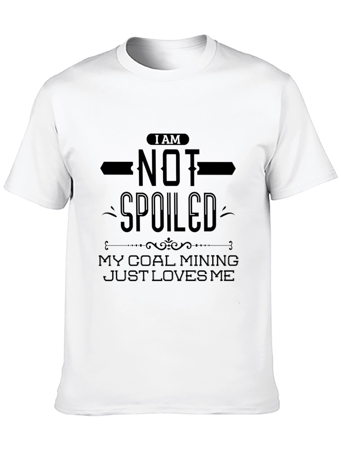 Camiseta Negra: No Soy Consentido ¡Amo La Minería!