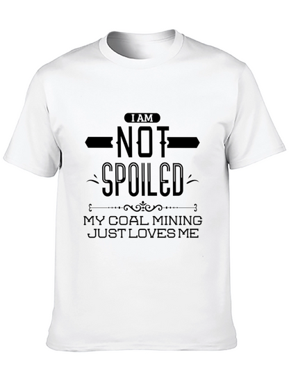 Camiseta Negra: No Soy Consentido ¡Amo La Minería!