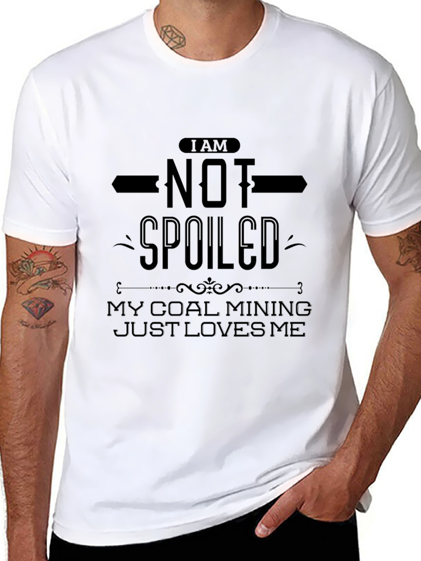 Camiseta Negra: No Soy Consentido ¡Amo La Minería!