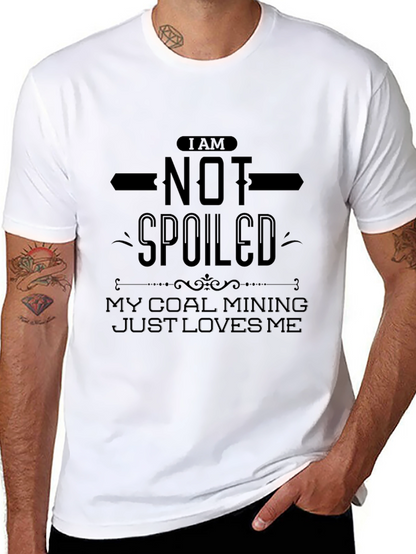 Camiseta Negra: No Soy Consentido ¡Amo La Minería!