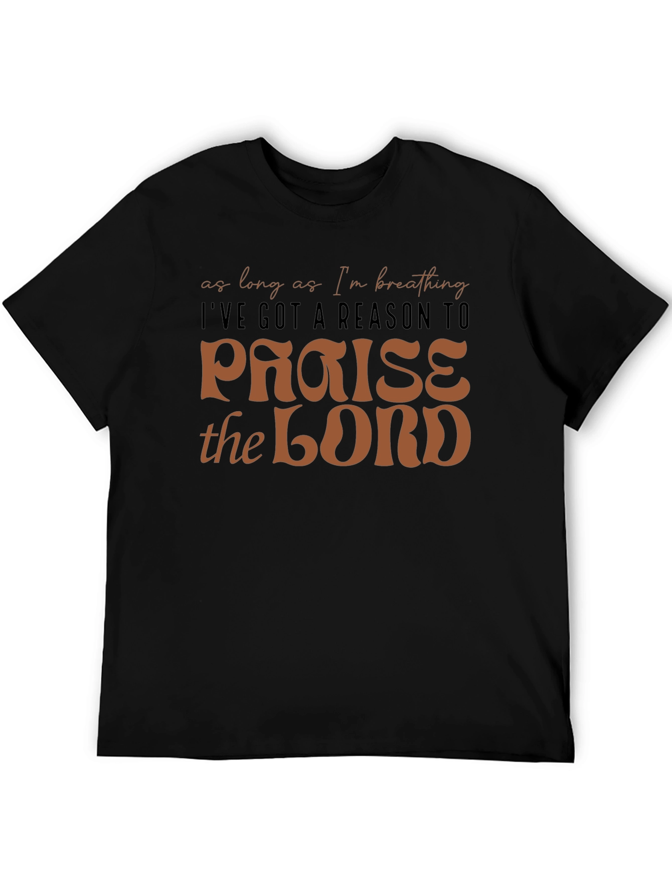 Camiseta Negra Cristiana: Alabanza al Señor