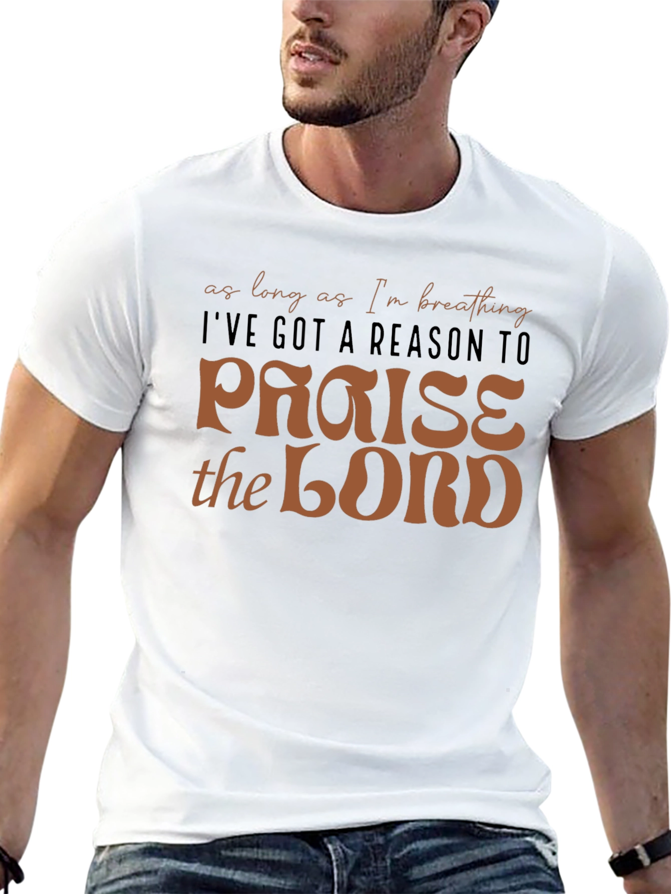 Camiseta Negra Cristiana: Alabanza al Señor