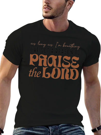 Camiseta Negra Cristiana: Alabanza al Señor