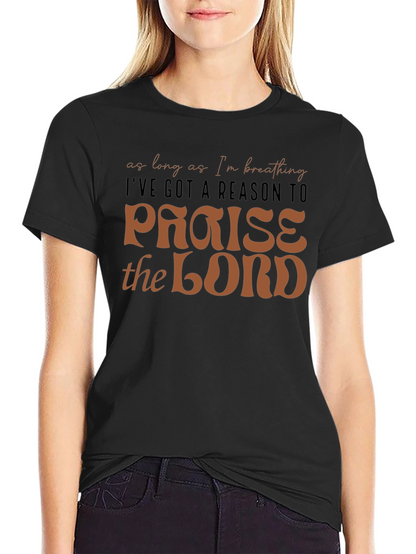 Camiseta Negra Cristiana: Alabanza al Señor