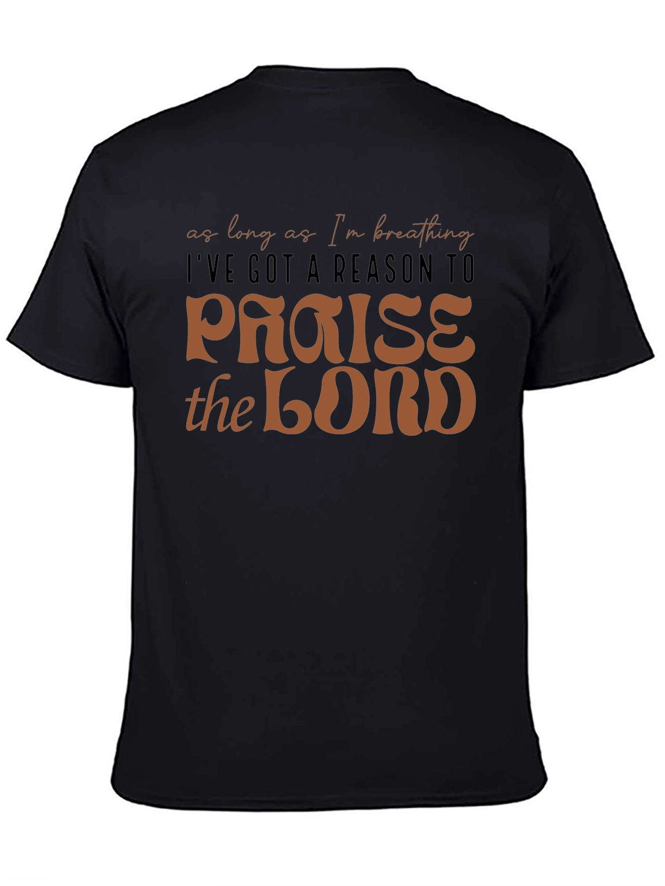 Camiseta Negra Cristiana: Alabanza al Señor