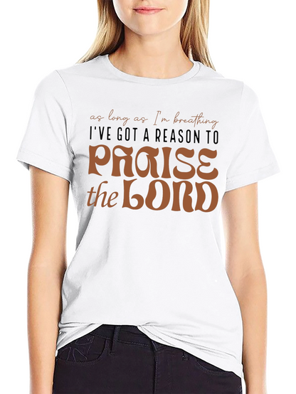 Camiseta Negra Cristiana: Alabanza al Señor