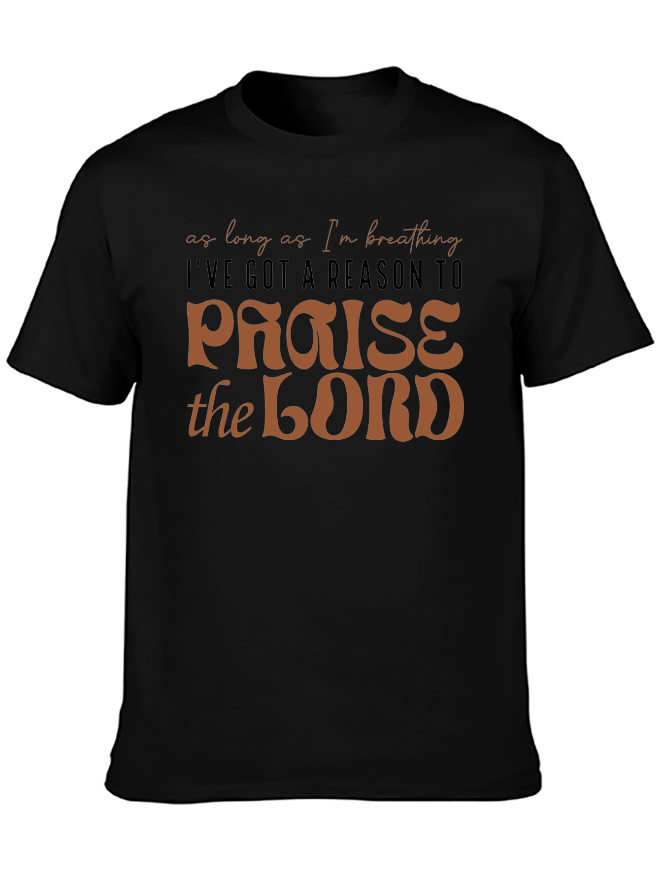 Camiseta Negra Cristiana: Alabanza al Señor