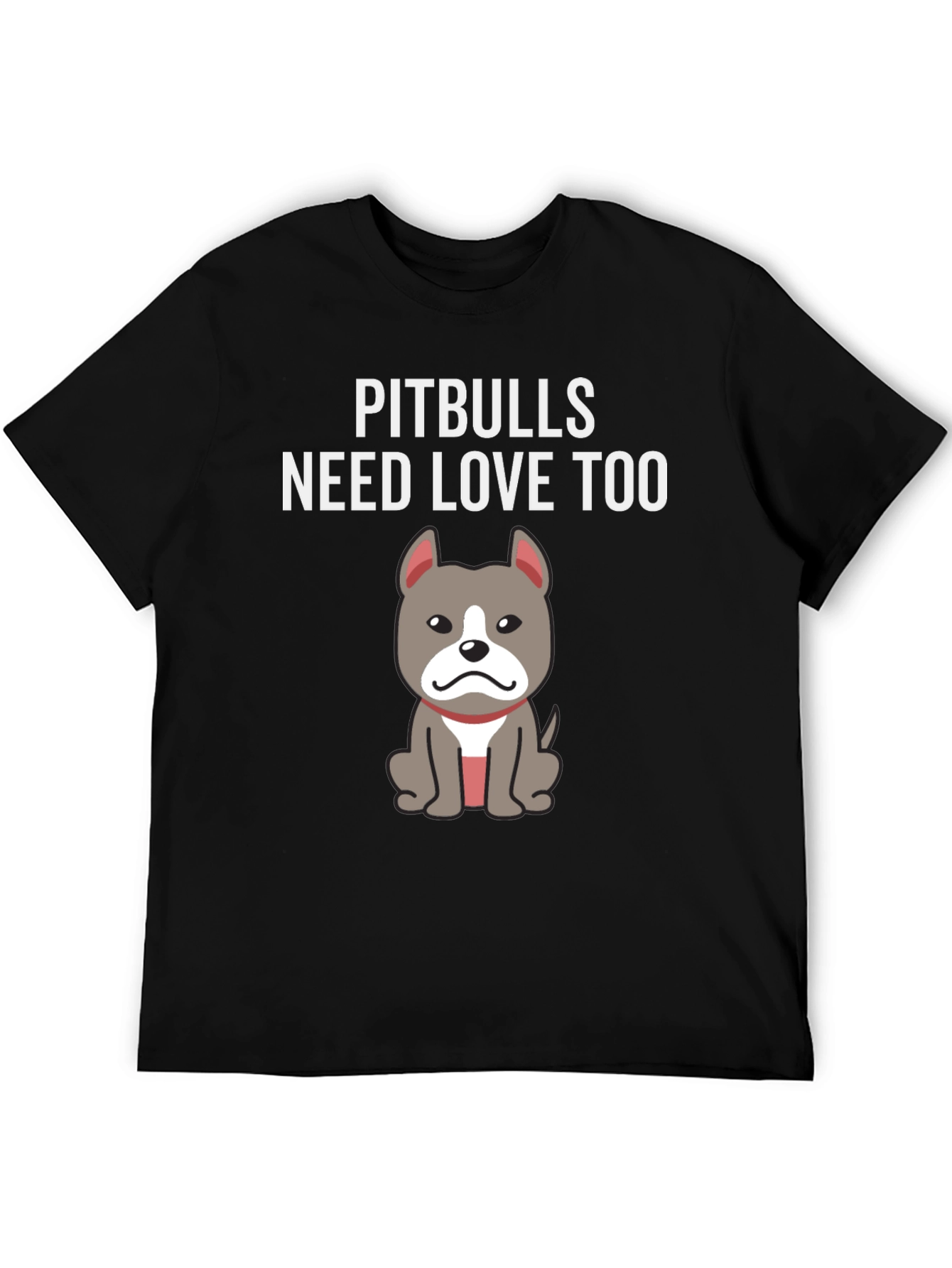 Camiseta Negra Pitbulls Need Love Too