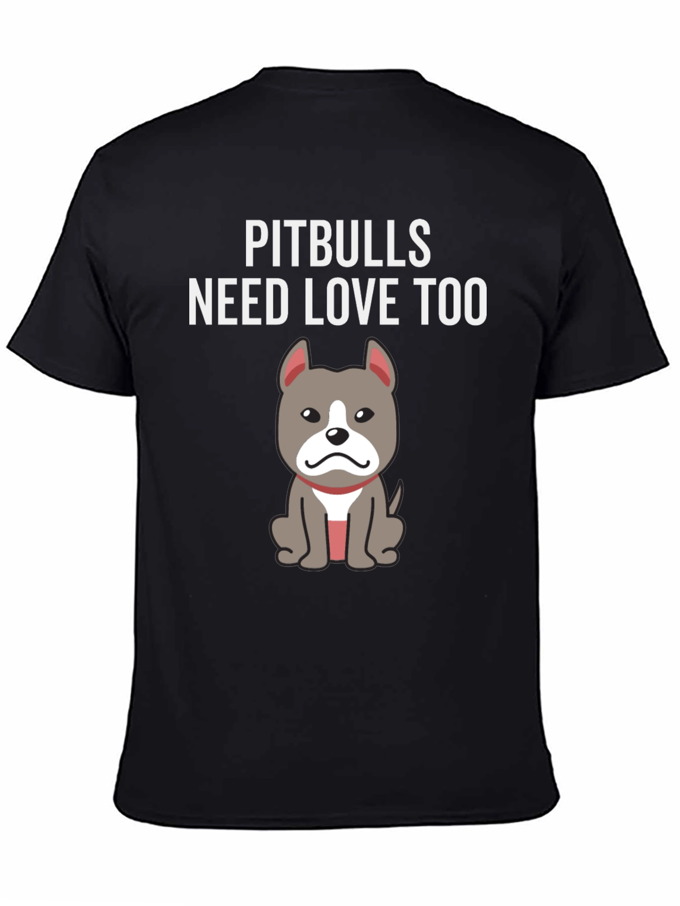 Camiseta Negra Pitbulls Need Love Too