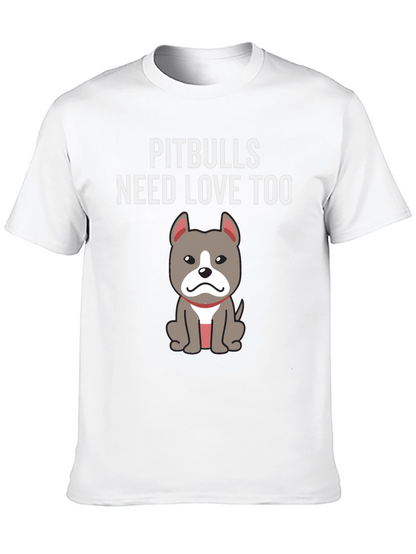 Camiseta Negra Pitbulls Need Love Too