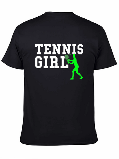 Camiseta Negra Tennis Girl