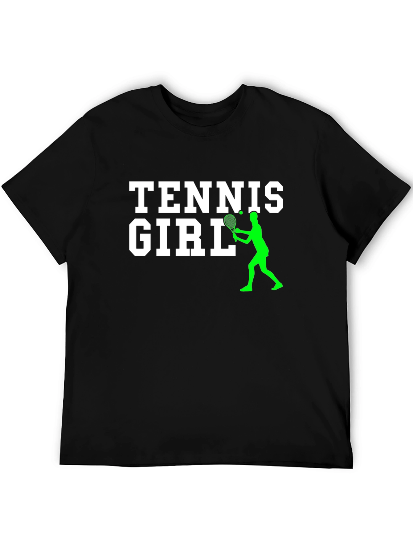 Camiseta Negra Tennis Girl