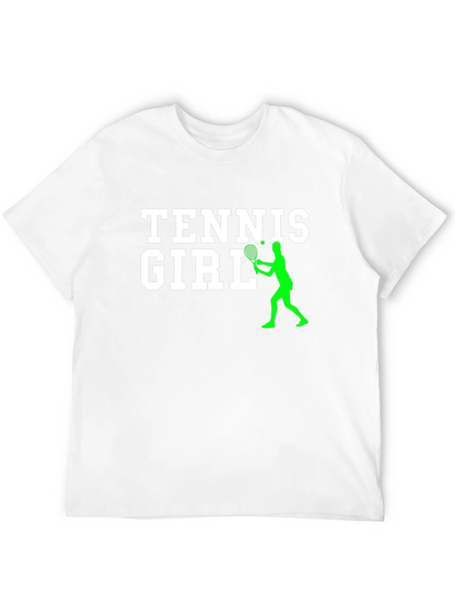 Camiseta Negra Tennis Girl