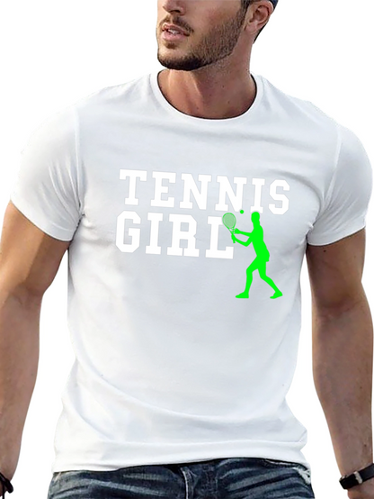 Camiseta Negra Tennis Girl