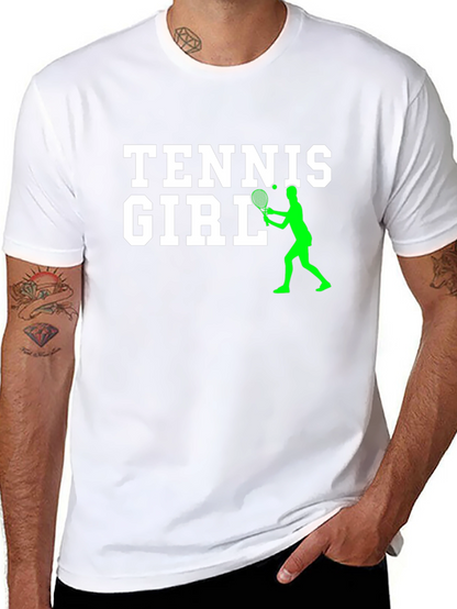 Camiseta Negra Tennis Girl