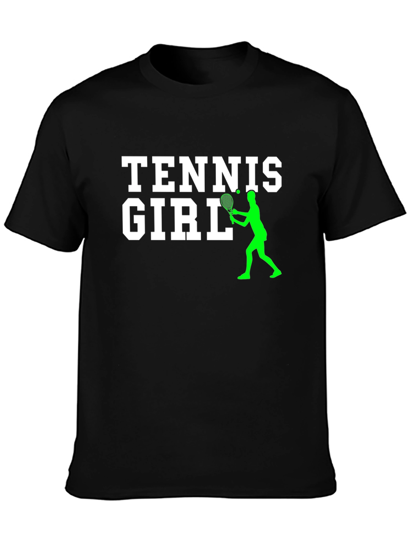 Camiseta Negra Tennis Girl