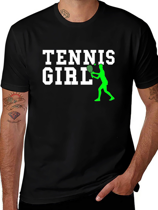 Camiseta Negra Tennis Girl