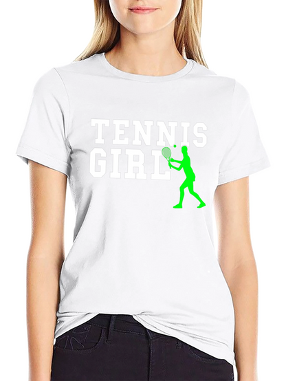 Camiseta Negra Tennis Girl