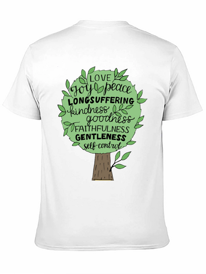 Camiseta Negra Árbol de Frutos del Espíritu