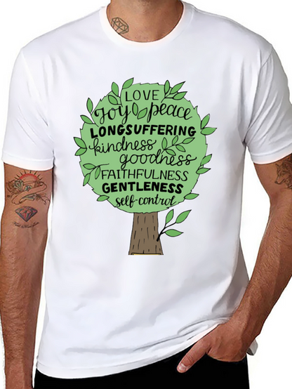 Camiseta Negra Árbol de Frutos del Espíritu