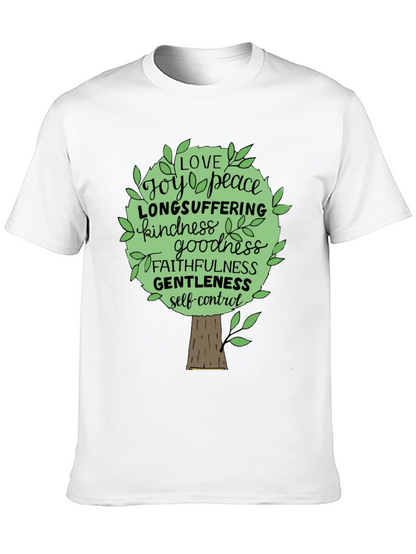 Camiseta Negra Árbol de Frutos del Espíritu