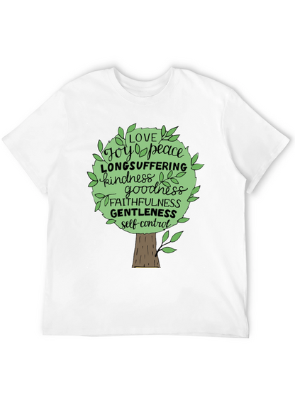 Camiseta Negra Árbol de Frutos del Espíritu