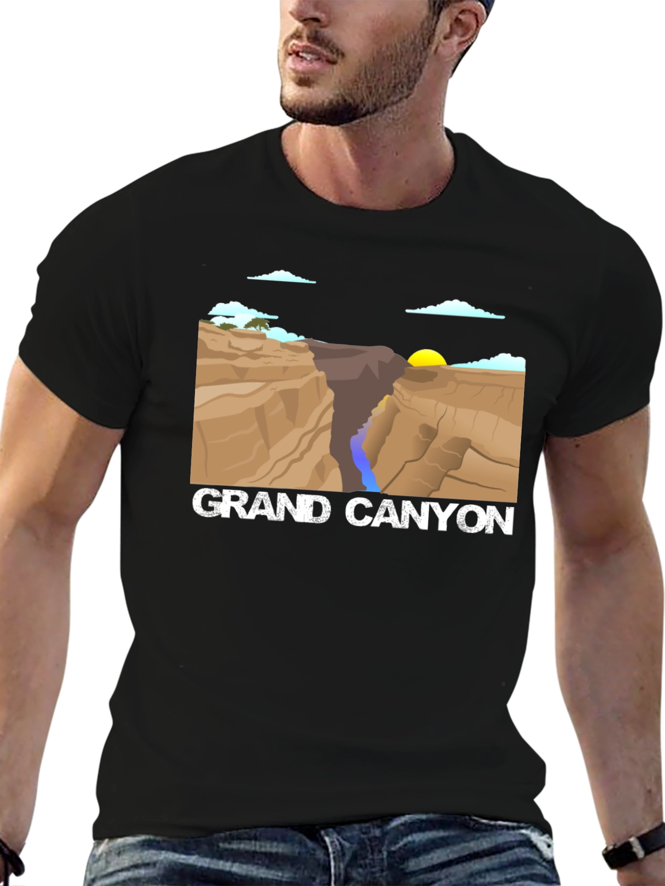 Camiseta Negra: Grand Canyon