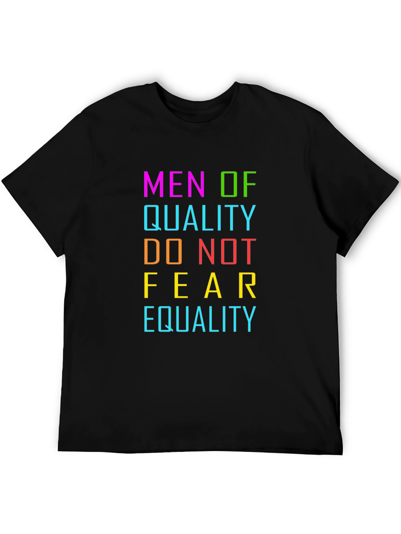 Camiseta Negra Hombres de Calidad
